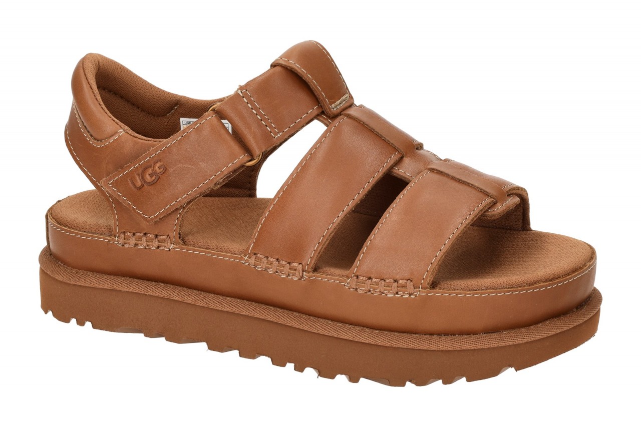 UGG 1154650 TAN Damen Sandalette GOLDENSTAR STRAP - Braun Tan Echtleder Flexibel 1 UGG 1154650 TAN Damen Sandalette GOLDENSTAR STRAP - Braun Tan Echtleder Flexibel
