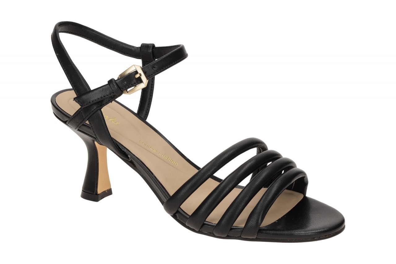 Clarks 26176264 4 Amali May Riemchen Sandalette Schwarz - Damen Sandale 1 Clarks 26176264 4 Amali May Riemchen Sandalette Schwarz - Damen Sandale