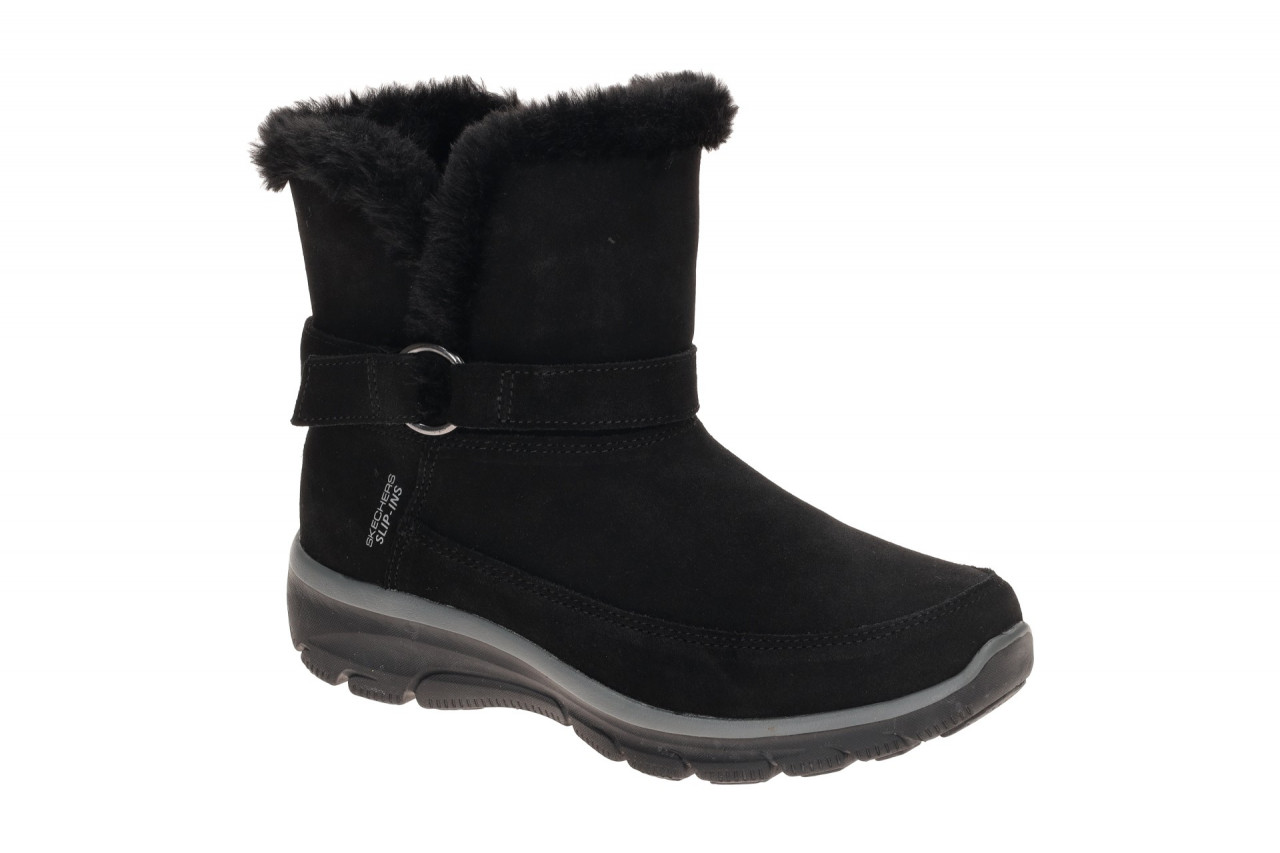 Skechers 168051 BLK Damenstiefel Schwarz Echtleder Memory Foam G-Weite 1 Skechers 168051 BLK Damenstiefel Schwarz Echtleder Memory Foam G-Weite