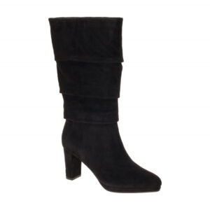 Peter Kaiser 9-75336-47 Damenstiefel Schwarz elegante Velourleder Gummisohle