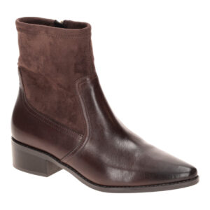 CAPRICE 25312 Damen Stiefeletten dk brown Blockabsatz G-Weite
