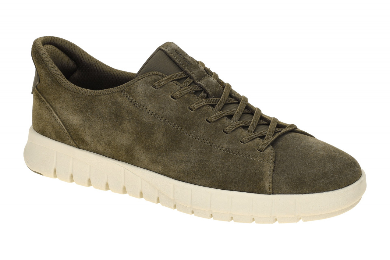 Geox U56MAA 00022 C3009 Military Green Halbschuhe Herren Slipper FASTin System 1 Geox U56MAA 00022 C3009 Military Green Halbschuhe Herren Slipper FASTin System