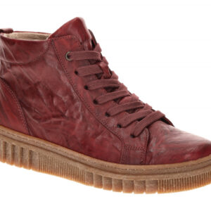 Gabor 8008.01.004 Damen Stiefeletten in dark red - bequem, flach, extra weit