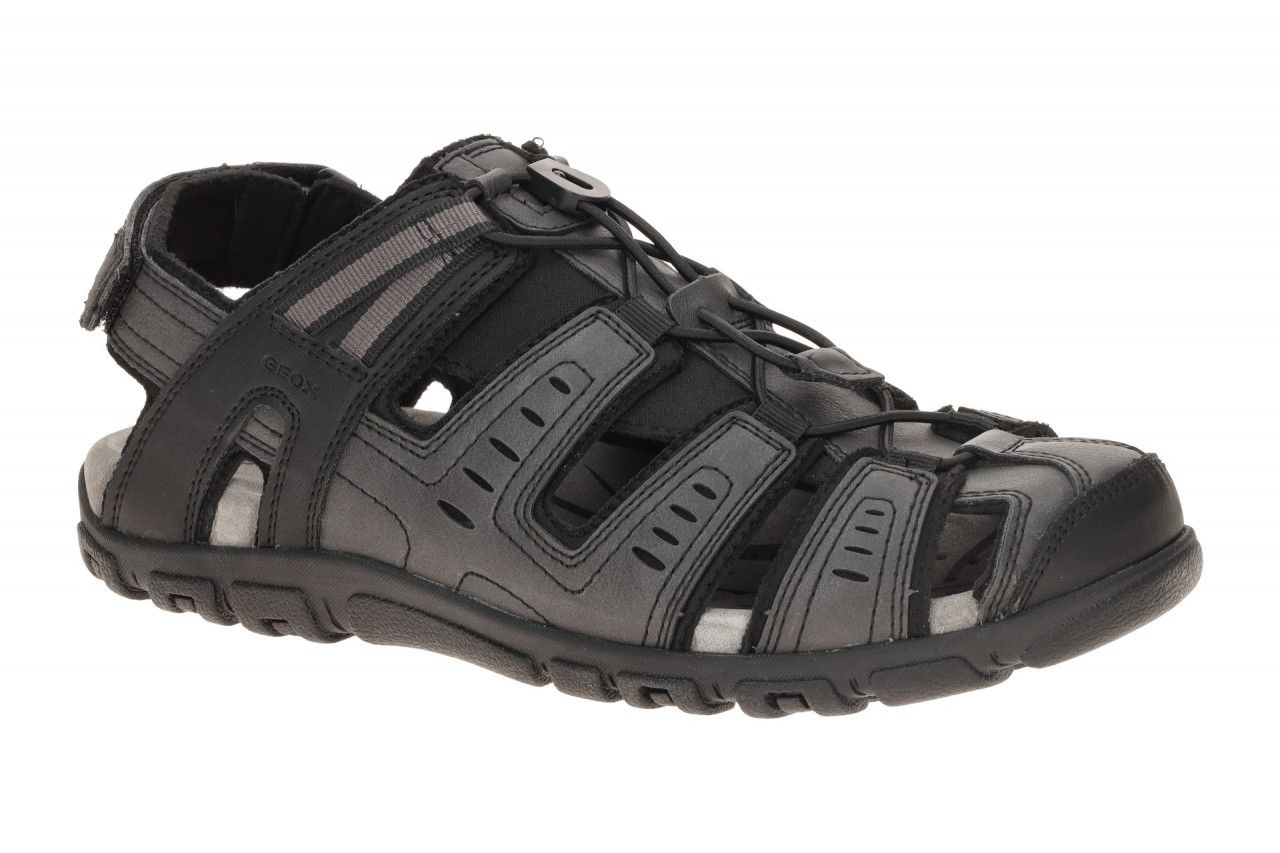 Geox U4524C Herren Sandale Schwarz | Trekking-Sandaletten wasserdicht + atmun... 1 Geox U4524C Herren Sandale Schwarz | Trekking-Sandaletten wasserdicht + atmun...