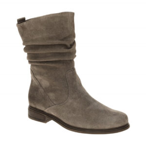 Gabor Damenstiefel 8040.02.001 in Grau-Mohair - elegante Stiefel mit Blockabsatz