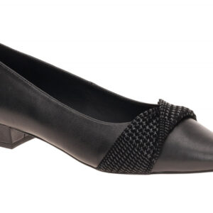 Peter Kaiser 9-72242-47 Schwarz Echtleder Pumps mit Kubanischem Absatz
