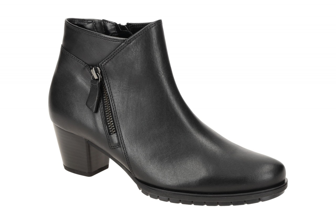 Gabor Damen Stiefeletten 76.603 - PALMA - Schwarz Echtleder weich gepolstert 1 Gabor Damen Stiefeletten 76.603 - PALMA - Schwarz Echtleder weich gepolstert
