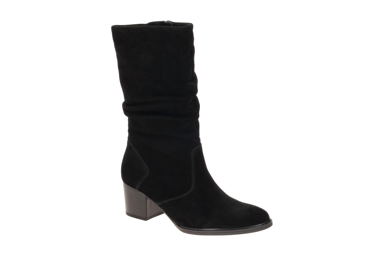 Gabor Damenstiefel 8041.02.003 Schwarz - elegante Mid Rise Stiefel, Blockabsatz 1 Gabor Damenstiefel 8041.02.003 Schwarz - elegante Mid Rise Stiefel, Blockabsatz