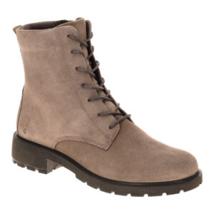 Ecco 231303 Marron Damen Stiefelette Velourleder, Schn?r Boots