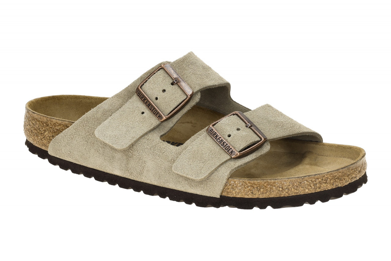 Birkenstock 51461 Arizona Herren Pantolette Grau Taupe Echtleder Anatomisches... 1 Birkenstock 51461 Arizona Herren Pantolette Grau Taupe Echtleder Anatomisches...