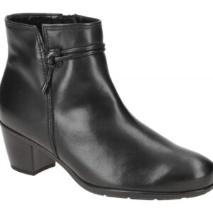 Gabor Damen Stiefeletten 8029.01.002 Schwarz Echtleder Hovercraft Absatz 4,5cm