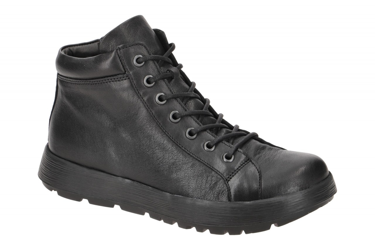 Think 747 Damen Stiefelette COMODA Schwarz Echtleder Bequem Wechselfu?bett 1 Think 747 Damen Stiefelette COMODA Schwarz Echtleder Bequem Wechselfu?bett