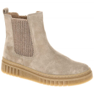 Gabor 8008.03.005 Damen Stiefeletten in Grau - kiesel, bequeme Chelsea Boots