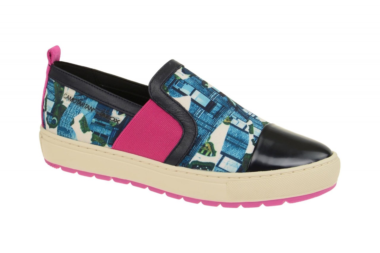 Geox D642QA Breeda - Camotartan Damen Slipper blau watersea/dark navy atmungs... 1 Geox D642QA Breeda - Camotartan Damen Slipper blau watersea/dark navy atmungs...