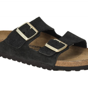 Birkenstock 1030312 Arizona BS Damen Pantoletten Schwarz Echtleder - Velour -...