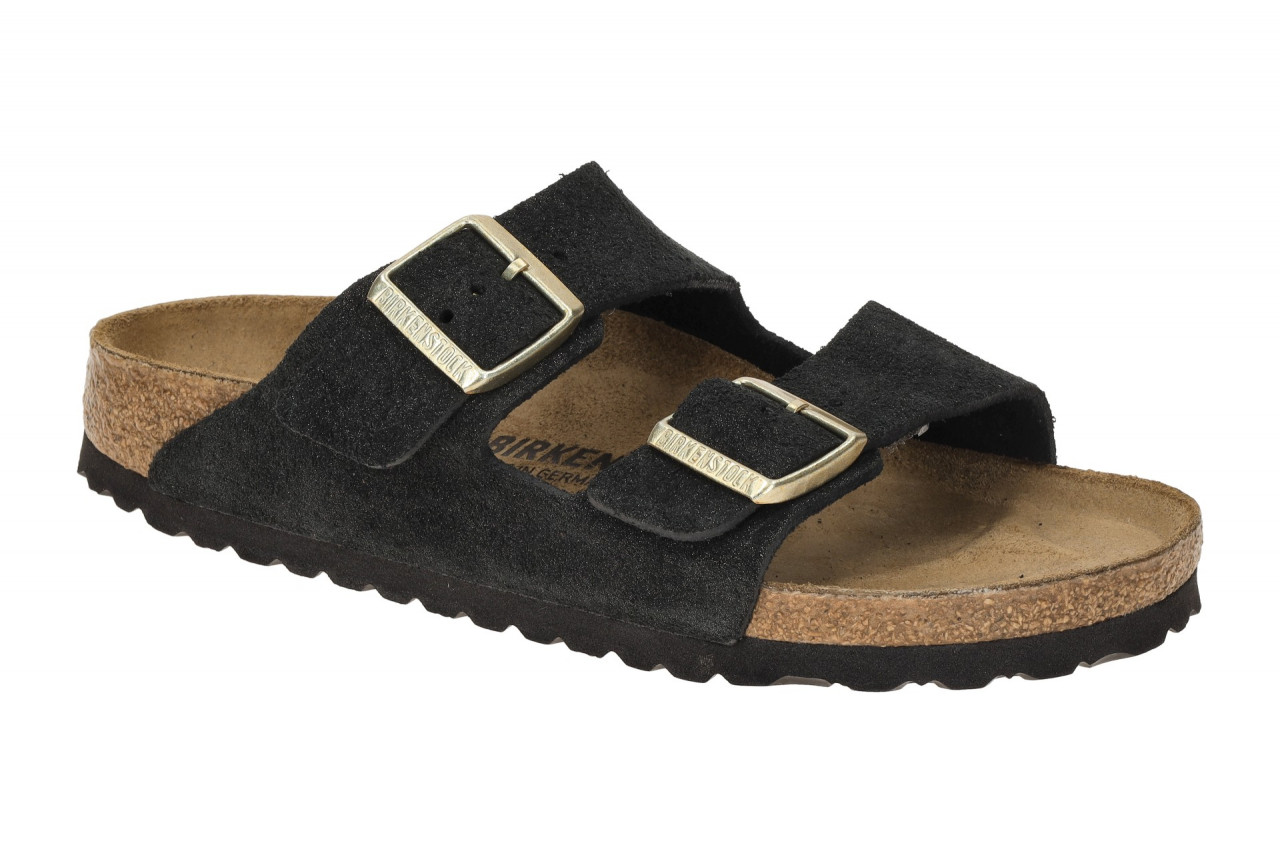 Birkenstock 1030312 Arizona BS Damen Pantoletten Schwarz Echtleder - Velour -... 1 Birkenstock 1030312 Arizona BS Damen Pantoletten Schwarz Echtleder - Velour -...