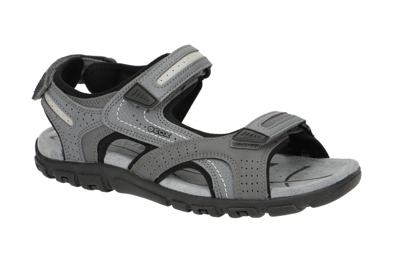 Geox Herren Sandale U8224D light grey - wasserdicht + atmungsaktiv 1 Geox Herren Sandale U8224D light grey - wasserdicht + atmungsaktiv