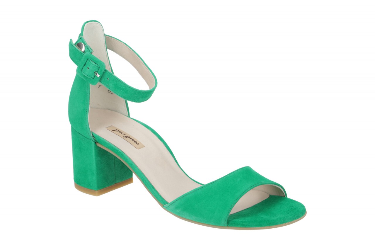 Paul Green Damen Sandalette 7469-18x Gr?n Smaragd Velour Rauhleder Mittlerer ... 1 Paul Green Damen Sandalette 7469-18x Gr?n Smaragd Velour Rauhleder Mittlerer ...