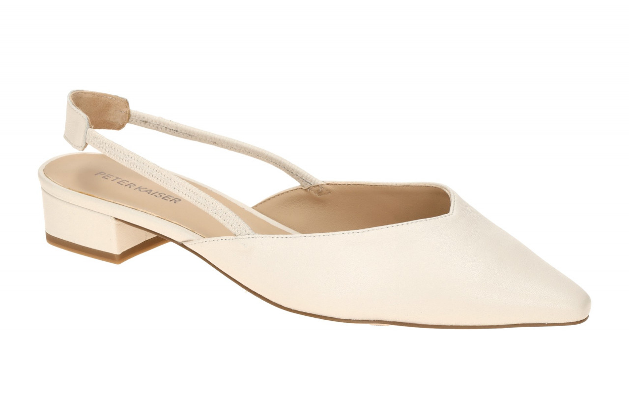 Peter Kaiser Sling Pumps Modell 9-79443-44 offwhite Echtleder Blockabsatz 1 Peter Kaiser Sling Pumps Modell 9-79443-44 offwhite Echtleder Blockabsatz