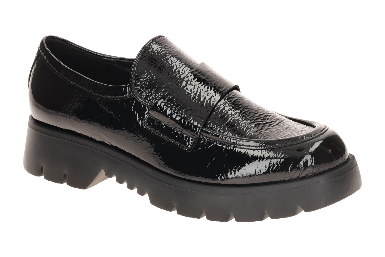 H?gl 2425 FINN Damen Slipper Plateau Loafer Schwarz Lackleder Memory Foam 1 H?gl 2425 FINN Damen Slipper Plateau Loafer Schwarz Lackleder Memory Foam