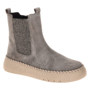 Gabor 8014.01.003 Damen Stiefeletten grau taupe bequem Keilabsatz 17cm Kn?che...