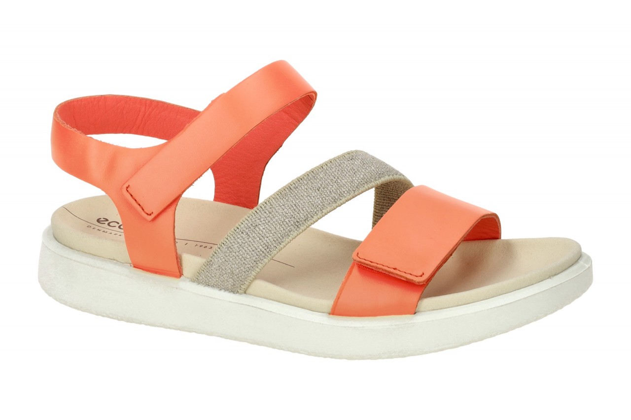 Ecco 27371302259 FLOWT Women Damen Sandalette Orange Coral Flexibel & leicht 1 Ecco 27371302259 FLOWT Women Damen Sandalette Orange Coral Flexibel & leicht