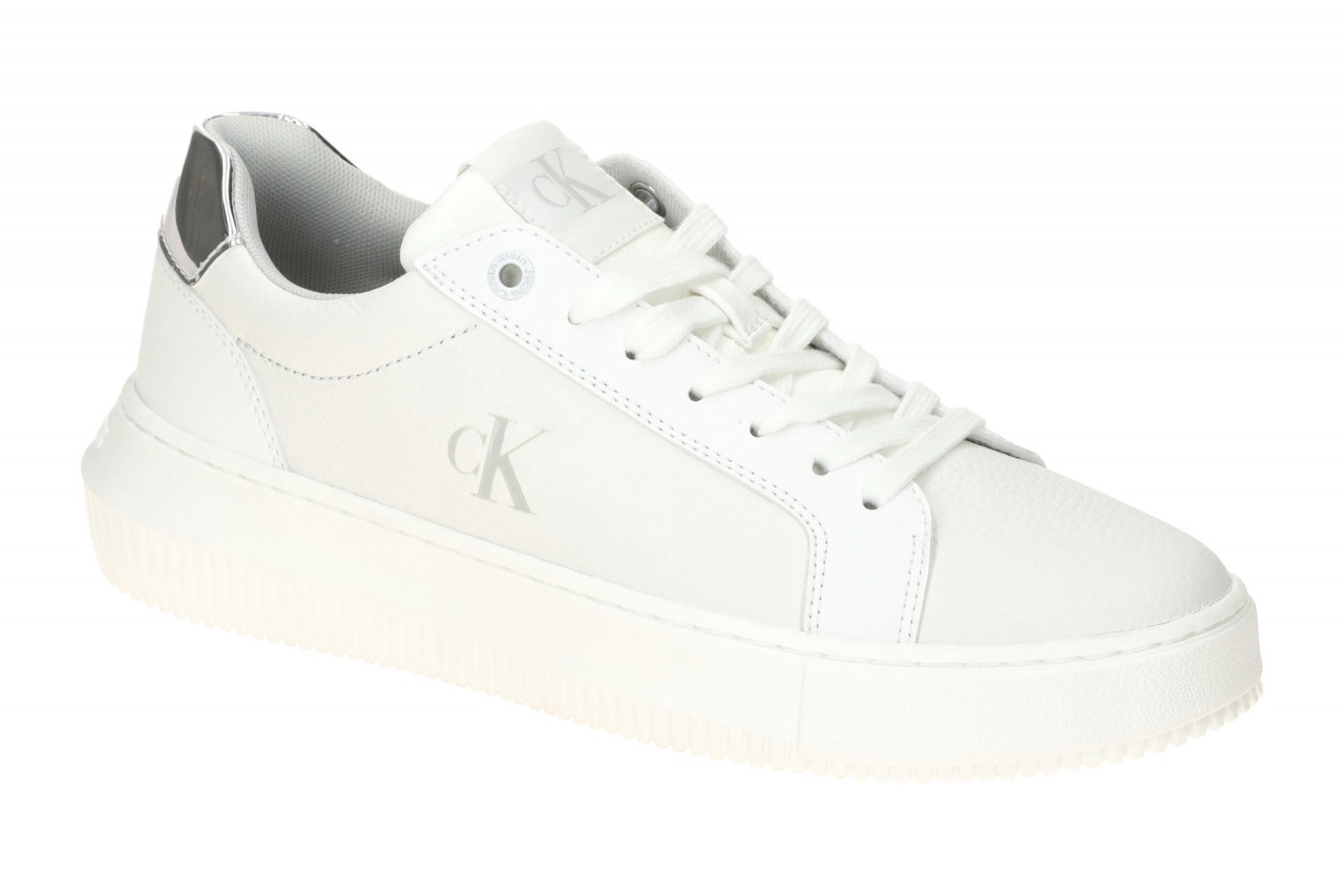 Calvin Klein Chunky Cupsole YW01769 0LI - Damen Sneaker wei?/silber 1 Calvin Klein Chunky Cupsole YW01769 0LI - Damen Sneaker wei?/silber