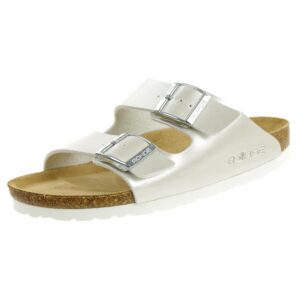 Rohde Alba Softino Pantolette Damen Hausschuhe Sandale 5623 01 weiss