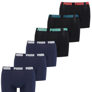 Puma Herren Cat Boxer Shorts Everyday Unterhose Pant Unterwäsche 6 er Pack