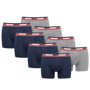 Levi's Sportswear Logo Herren Boxershorts Unterwäsche aus Bio-Baumwolle im 8er P...