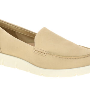 Ecco 28041302004 BELLA - SUMMER LOAFER Beige Sand Damen Slipper flexibel & be...