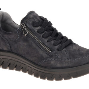 Waldl?ufer Damen Schn?r-Halbschuhe 614002 marineblau Nubuck-leder bequem & fl...