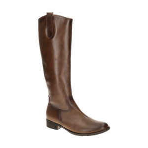 Gabor Damenstiefel 8035.02.001 Braun Sattel Blockabsatz Echtleder Textil-Futter