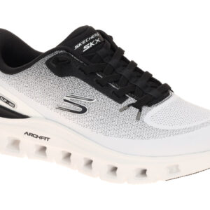 Skechers 233110 WBK Herren Sneaker Halbschuhe Wei?/Schwarz GLIDE STEP Technol...