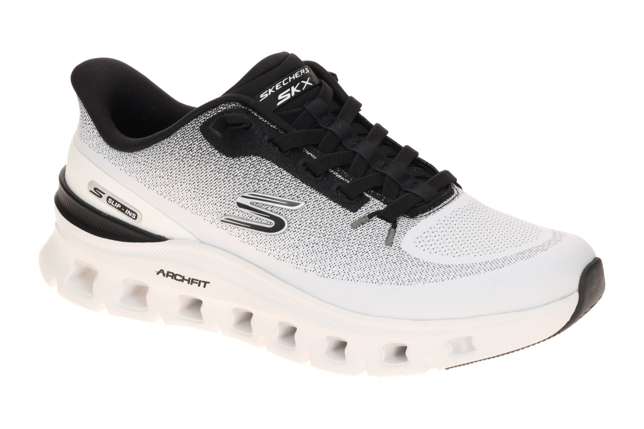 Skechers 233110 WBK Herren Sneaker Halbschuhe Wei?/Schwarz GLIDE STEP Technol... 1 Skechers 233110 WBK Herren Sneaker Halbschuhe Wei?/Schwarz GLIDE STEP Technol...