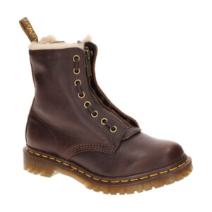 Dr. Martens 43564200 Serena Zip Damen Winterstiefel Dark Brown Grizzly Fettleder