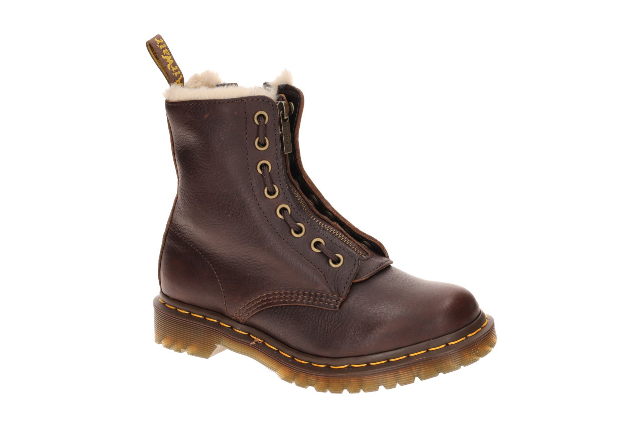 Dr. Martens 43564200 Serena Zip Damen Winterstiefel Dark Brown Grizzly Fettleder 1 Dr. Martens 43564200 Serena Zip Damen Winterstiefel Dark Brown Grizzly Fettleder