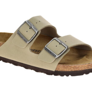 Birkenstock 1032830 Arizona BS Gr?n Faded Khaki/Dark Brown Pantoletten mit an...