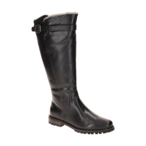 Everybody 43693M2411 NIAMH Winterstiefel Damen Schwarz Echtleder Lammfell