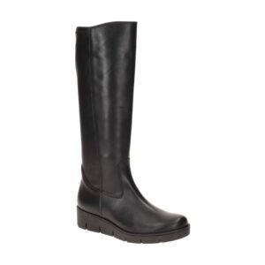 Gabor 8005.03.001 Damen Langschaft Stiefel Schwarz - Echtleder - Keilabsatz