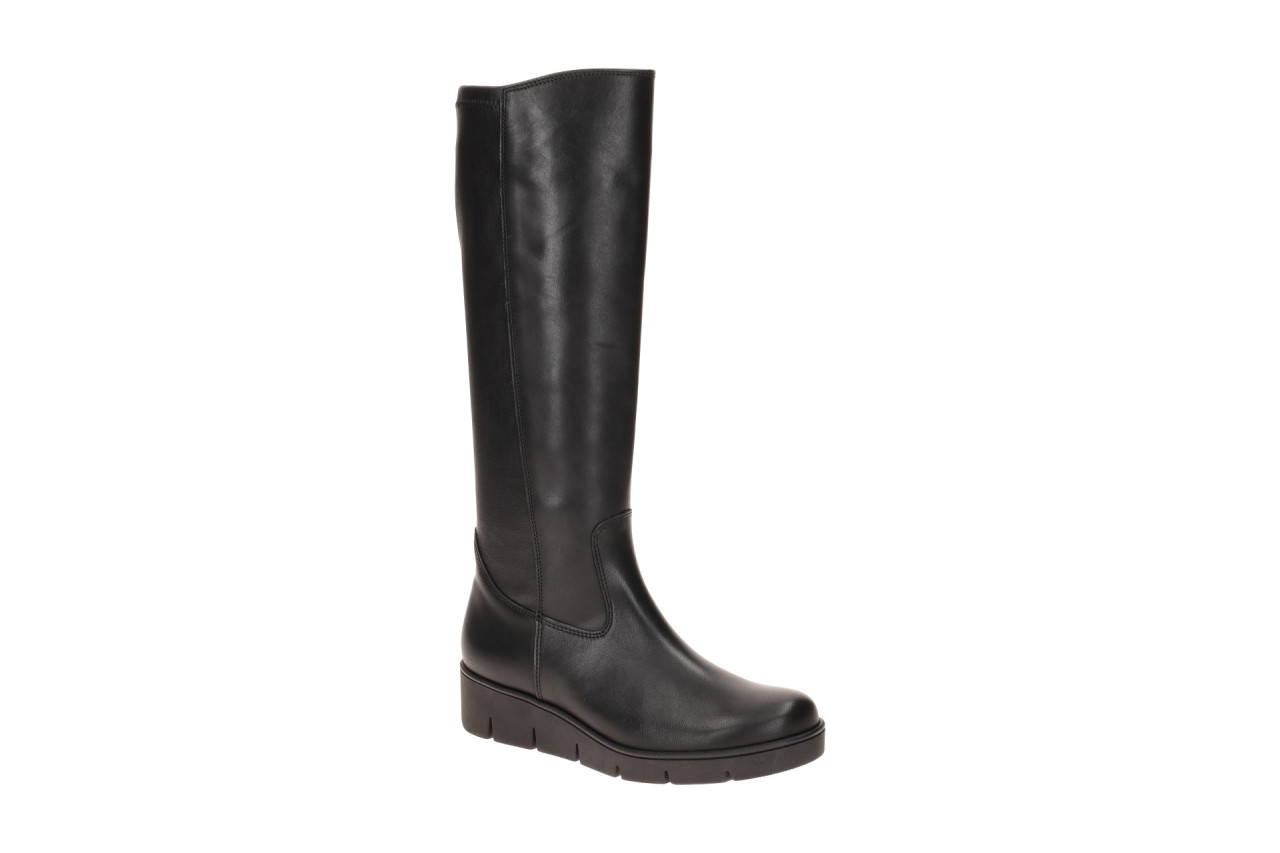 Gabor 8005.03.001 Damen Langschaft Stiefel Schwarz - Echtleder - Keilabsatz 1 Gabor 8005.03.001 Damen Langschaft Stiefel Schwarz - Echtleder - Keilabsatz