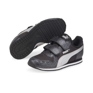 PUMA Cabana Racer Glitz V PS Kids Sneaker Schuhe Mädchen black 370985 10