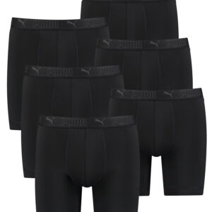 PUMA lange Boxershorts Herren 6er Pack Sport Mikrofaser + elastisch / Funktionsu...