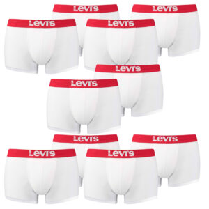 10er Pack Levis Men Solid Basic Trunk Boxershorts Unterhose Pant Unterwäsche
