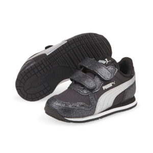 PUMA Kleinkinder Cabana Racer Glitz V PS Inf Sneaker Mädchen Schuhe Schwarz/silb...