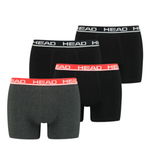 Head Herren Basic Boxer Pant Shorts Unterwäsche Unterhose 4 er Pack
