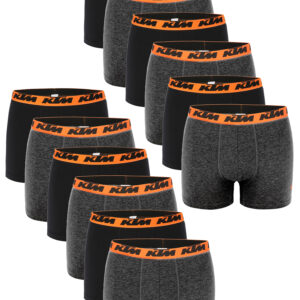 KTM by FREEGUN Boxershorts für Herren Unterwäsche Pant Men´s Boxer 12 er Multipa...
