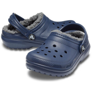 Crocs Classic Lined Clog K Kinder Gefüttert Hausschuh Pantoffel 203506-459 blau