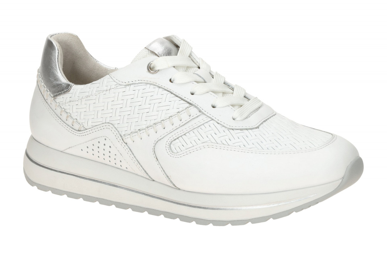 Gabor 86.336.50 DAVOS Damen Sneaker Wei? Silber H-Weite 1 Gabor 86.336.50 DAVOS Damen Sneaker Wei? Silber H-Weite