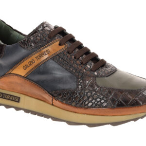 Galizio Torresi 415128A Herren Sneakers Braun Glattleder Gummisohle herausneh...